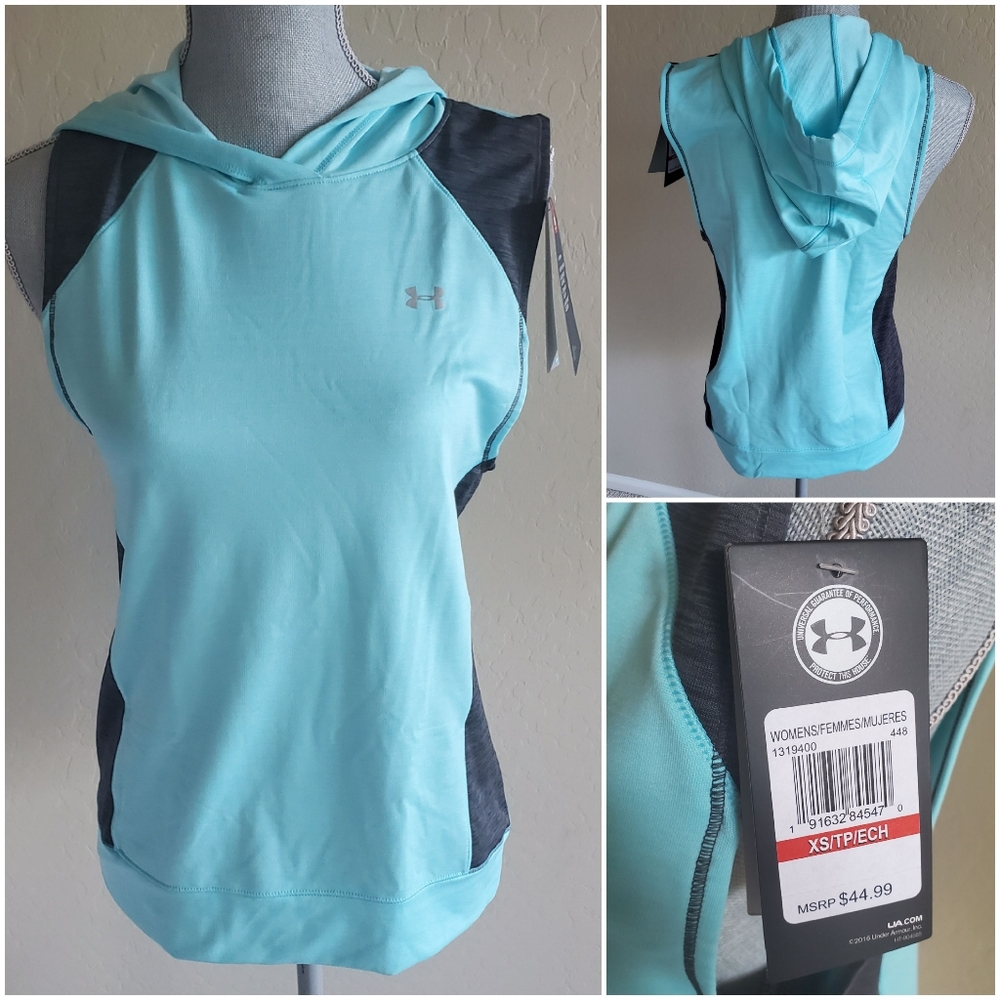 Under Armour sleeveless hooded tank top
Size XS‎